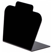 Plymor Black Acrylic Basic Short Necklace Display Stand, 8.5" W x 4" D x 7.75" H