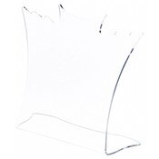 Plymor Clear Acrylic Winged Necklace Display Stand, 8.5" W x 3" D x 7.25" H