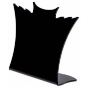 Plymor Black Acrylic Winged Necklace Display Stand, 8.5" W x 3" D x 7.25" H