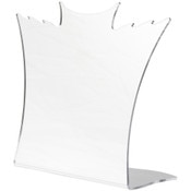 Plymor Acrylic Winged Necklace Display Stand (Mirrored), 8.5" W x 3" D x 7.25" H