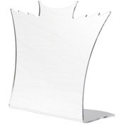 Plymor Acrylic Winged Necklace Display Stand (Mirrored), 8.5" W x 3" D x 7.25" H
