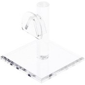 Plymor Clear Acrylic Curved Bridge Display Riser for Eyeglass Frames, 3.25" H x 3" W x 3" D
