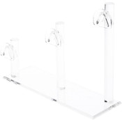 Plymor Clear Acrylic 3 Curved Bridge Display Risers for Eyeglass Frames, 7" H x 9" W x 3" D