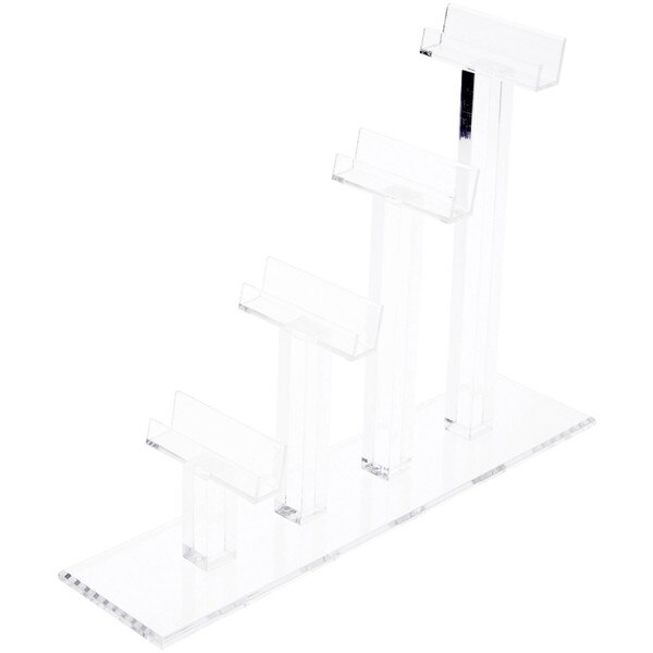Plymor Clear Acrylic 4 Frame Display Risers for Eyeglasses, 8