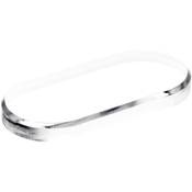Plymor Clear Acrylic Oval Beveled Display Base, 5" W x 2.5" D x 0.5" H