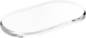 Plymor Clear Acrylic Oval Beveled Display Base, 9" W x 5" D x 0.5" H