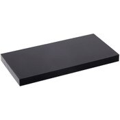 Plymor Black Acrylic Rectangular Standard-Edge Display Base, 3" W x 1.5" D x 0.25" H