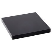 Plymor Black Acrylic Square Standard-Edge Display Base, 2" W x 2" D x 0.25" H