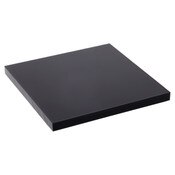 Plymor Black Acrylic Square Standard-Edge Display Base, 3" W x 3" D x 0.25" H