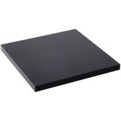 Plymor Black Acrylic Square Standard-Edge Display Base, 3.5" W x 3.5" D x 0.25" H