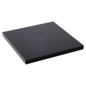 Plymor Black Acrylic Square Standard-Edge Display Base, 3.5" W x 3.5" D x 0.25" H