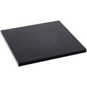Plymor Black Acrylic Square Standard-Edge Display Base, 4" W x 4" D x 0.25" H