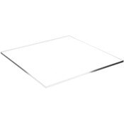 Plymor Clear Acrylic Square Polished Edge Display Base, 10" W x 10" D x 0.25" H