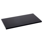 Plymor Black Acrylic Rectangular Polished Edge Display Base, 6" W x 3" D x 0.25" H