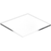Plymor Clear Acrylic Square Polished Edge Display Base, 4" W x 4" D x 0.25" H