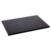 Plymor Black Acrylic Rectangular Polished Edge Display Base, 6" W x 4" D x 0.25" H