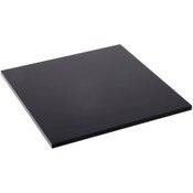 Plymor Black Acrylic Square Polished Edge Display Base, 6" W x 6" D x 0.25" H