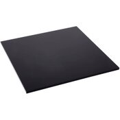 Plymor Black Acrylic Square Polished Edge Display Base, 8" W x 8" D x 0.25" H