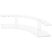 Plymor Clear Acrylic Curved 12 Pen Display Holder, 2.625" H x 14" W x 5" D