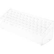 Plymor Clear Acrylic Slanted 48 Pen Display Holder, 4.5" H x 12.5" W x 3.75" D