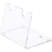 Plymor Clear Acrylic 2 Pen Display Holder, 2.5" H x 3" W x 2.5" D