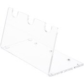 Plymor Clear Acrylic 3 Pens Display Holder, 2.5" H x 4.5" W x 2.5" D