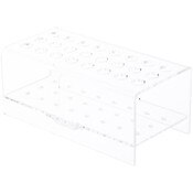 Plymor Clear Acrylic 24 Pen Display Holder Stand, 3.125" H x 7.375" W x 3.75" D
