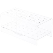 Plymor Clear Acrylic 24 Pen Display Holder Stand, 3.125" H x 7.375" W x 3.75" D