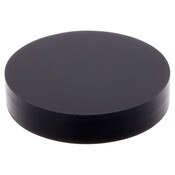 Plymor Black Acrylic Round Standard-Edge Display Base, 1" W x 1" D x 0.25" H