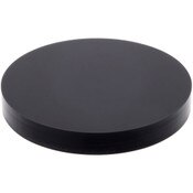 Plymor Black Acrylic Round Standard-Edge Display Base, 1.5" W x 1.5" D x 0.25" H