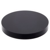 Plymor Black Acrylic Round Standard-Edge Display Base, 1.5" W x 1.5" D x 0.25" H
