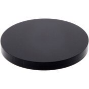 Plymor Black Acrylic Round Standard-Edge Display Base, 2" W x 2" D x 0.25" H