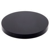 Plymor Black Acrylic Round Standard-Edge Display Base, 2" W x 2" D x 0.25" H