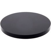 Plymor Black Acrylic Round Standard-Edge Display Base, 2.5" W x 2.5" D x 0.25" H