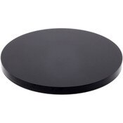 Plymor Black Acrylic Round Standard-Edge Display Base, 3" W x 3" D x 0.25" H