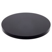 Plymor Black Acrylic Round Standard-Edge Display Base, 3" W x 3" D x 0.25" H