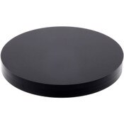 Plymor Black Acrylic Round Standard-Edge Display Base, 3" W x 3" D x 0.375" H