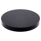 Plymor Black Acrylic Round Standard-Edge Display Base, 3" W x 3" D x 0.375" H