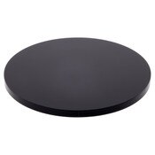 Plymor Black Acrylic Round Standard-Edge Display Base, 4" W x 4" D x 0.25" H