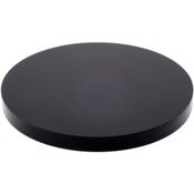 Plymor Black Acrylic Round Standard-Edge Display Base, 4" W x 4" D x 0.375" H