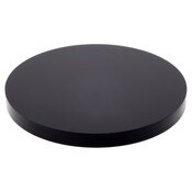 Plymor Black Acrylic Round Standard-Edge Display Base, 4" W x 4" D x 0.375" H