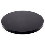 Plymor Black Acrylic Round Standard-Edge Display Base, 5" W x 5" D x 0.375" H