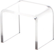 Plymor Clear Acrylic Square Display Riser, 1" H x 1.38" W x 1" D