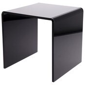 Plymor Black Acrylic Square Display Riser, 10" H x 10" W x 10" D (3/8" thick)