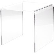 Plymor Clear Acrylic Square Display Riser, 10" H x 10" W x 10" D (3/8" thick)