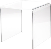 Plymor Clear Acrylic Square Display Riser, 10" H x 10" W x 10" D