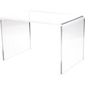Plymor Clear Acrylic Rectangular Display Riser, 10" H x 15" W x 10" D (3/8" thick)