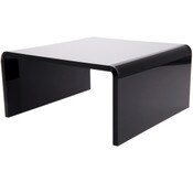 Plymor Black Acrylic Short Square Display Riser, 5" H x 10" W x 10" D (3/8" thick)