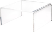 Plymor Clear Acrylic Short Square Display Riser, 5" H x 10" W x 10" D (3/8" thick)