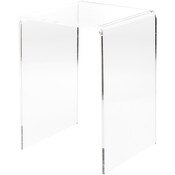 Plymor Clear Acrylic Vertical Square Display Riser, 15" H x 10" W x 10" D (3/8" thick)